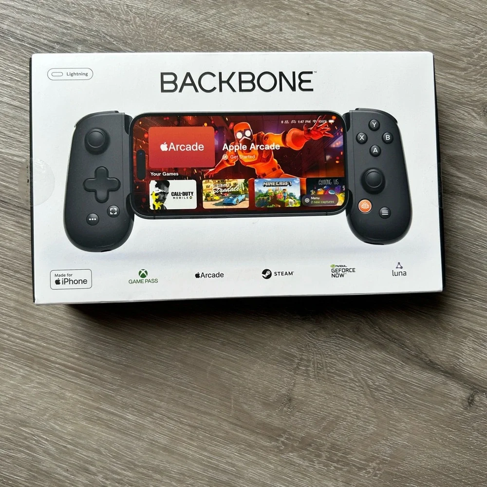 Black Mobile Gaming Controller for iPhone